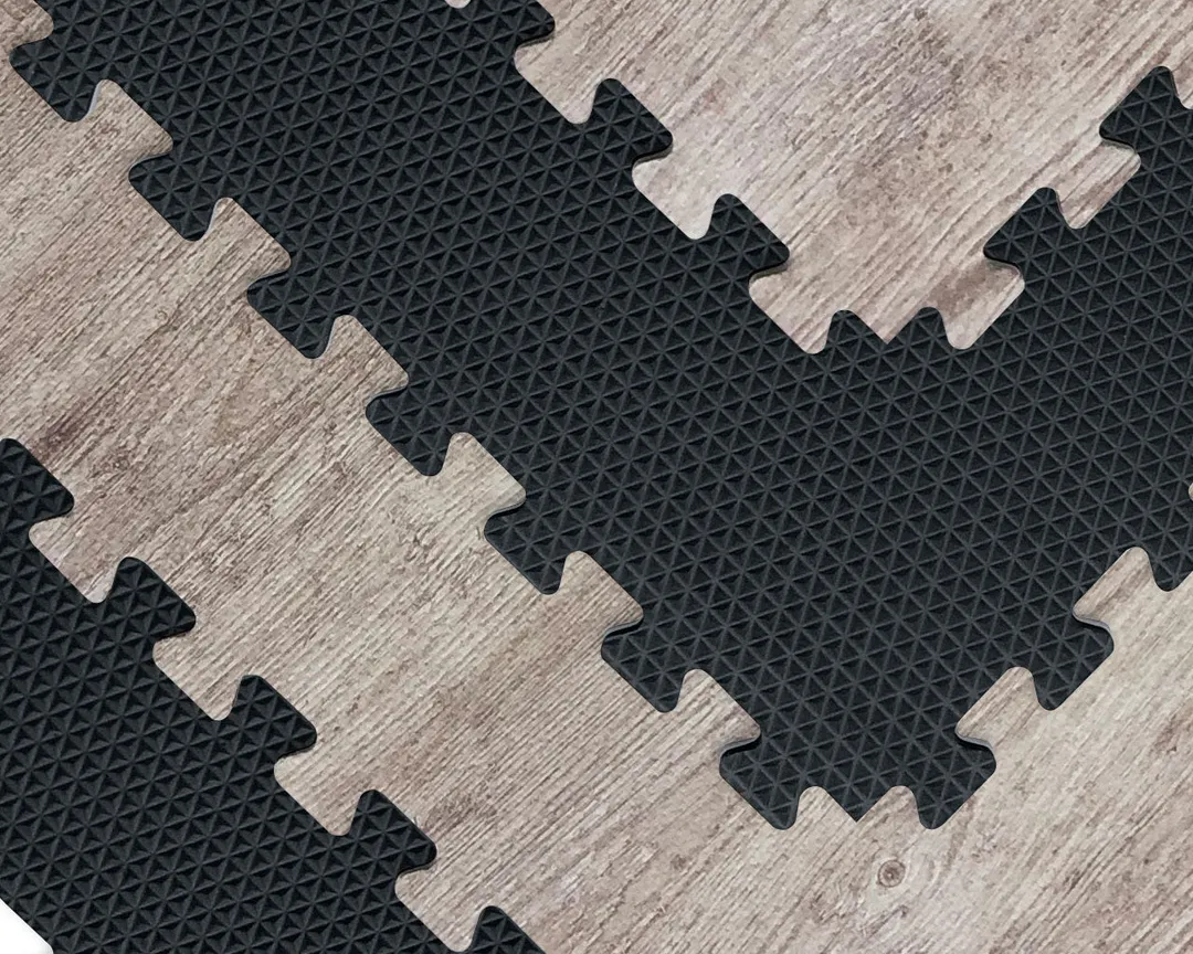 Norsk 24-in W x 24-in L x 0.5-in T Interlocking Foam Gym Floor Tile (16-sq ft) (4-Pack), photo 5 of 6
