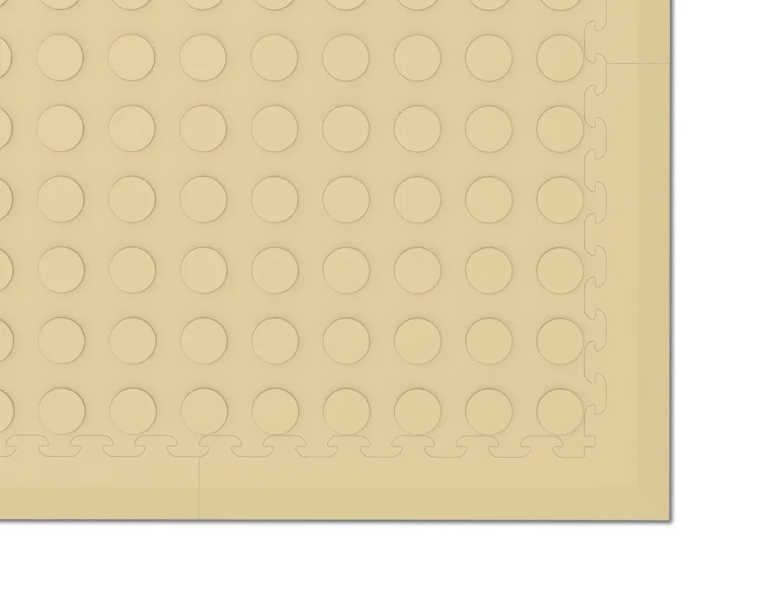Norsk 18.3-in W x 18.3-in L x 0.25-in T Interlocking Flexible PVC Gym Floor Tile (4.2-sq ft) (18-Pack), photo 3 of 3