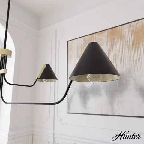 Grove Isle 4-Light Matte Black Chandelier