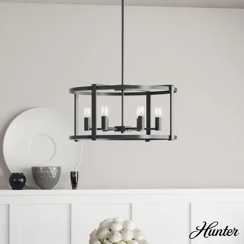 Astwood 6-Light Matte Black Chandelier