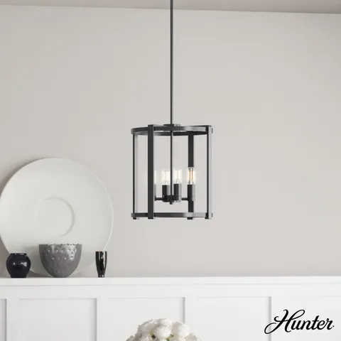 Astwood 4-Light Matte Black LED Chandelier
