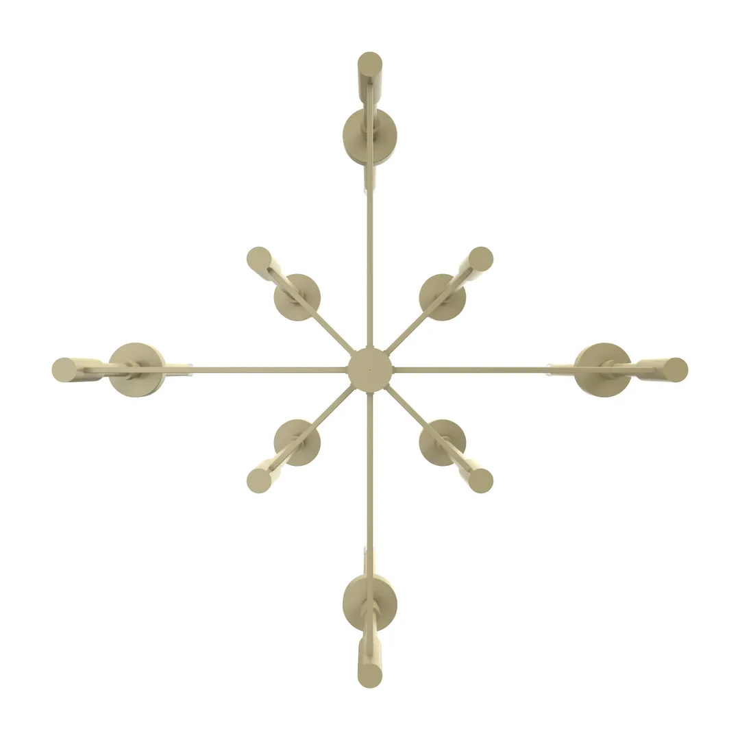Hunter Briargrove 8-Light Matte Vintage Led Chandelier, photo 9 of 11