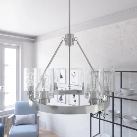 Hartland 6-Light Brushed Nickel LED Chandelier