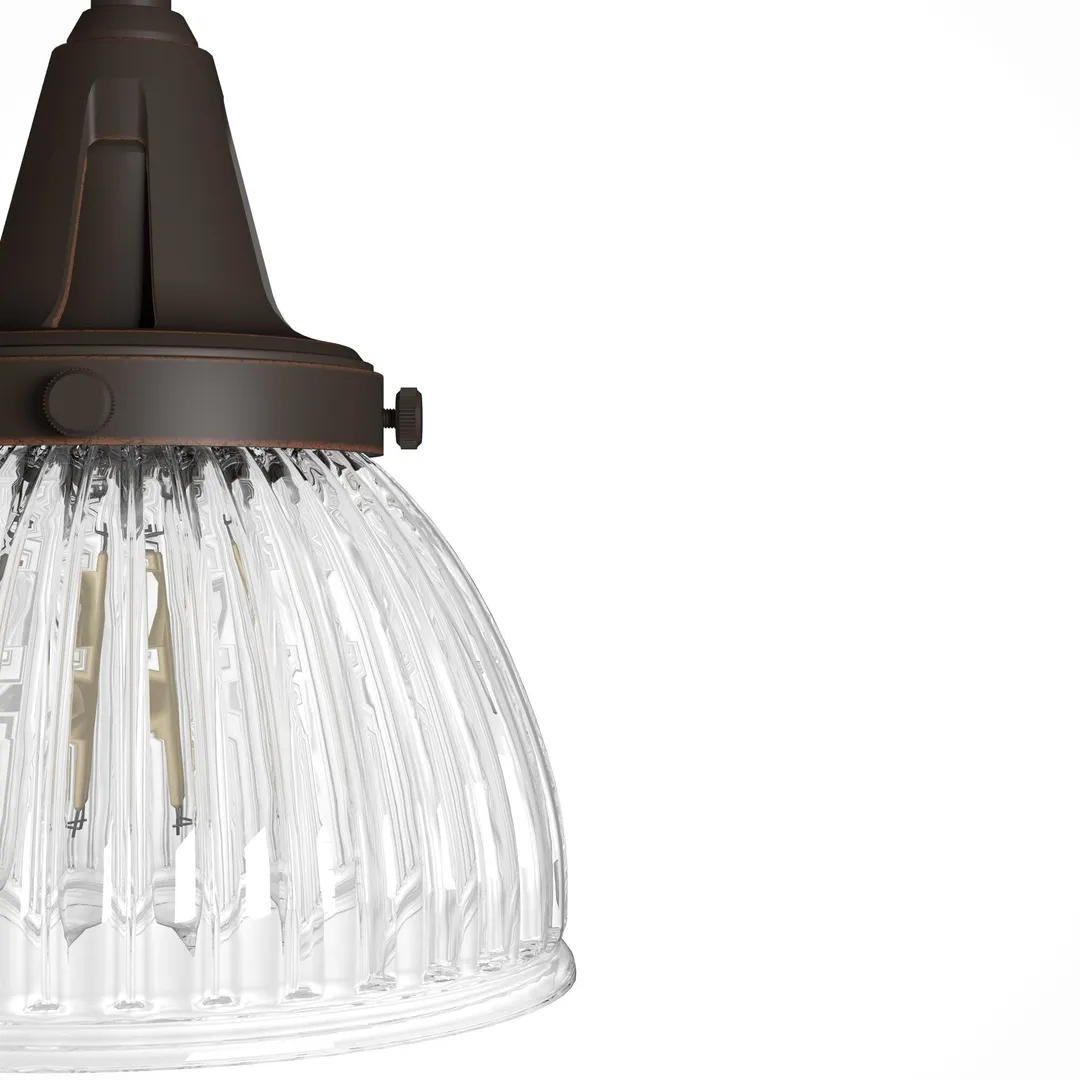 Hunter Cypress Grove 4-Light Matte Copper Transitional Led Crystal Chandelier, photo 7 of 12