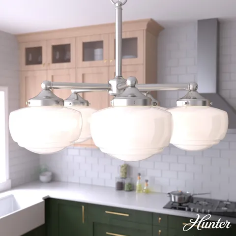 Saddle Creek 5-Light Brushed Nickel LED Chandelier