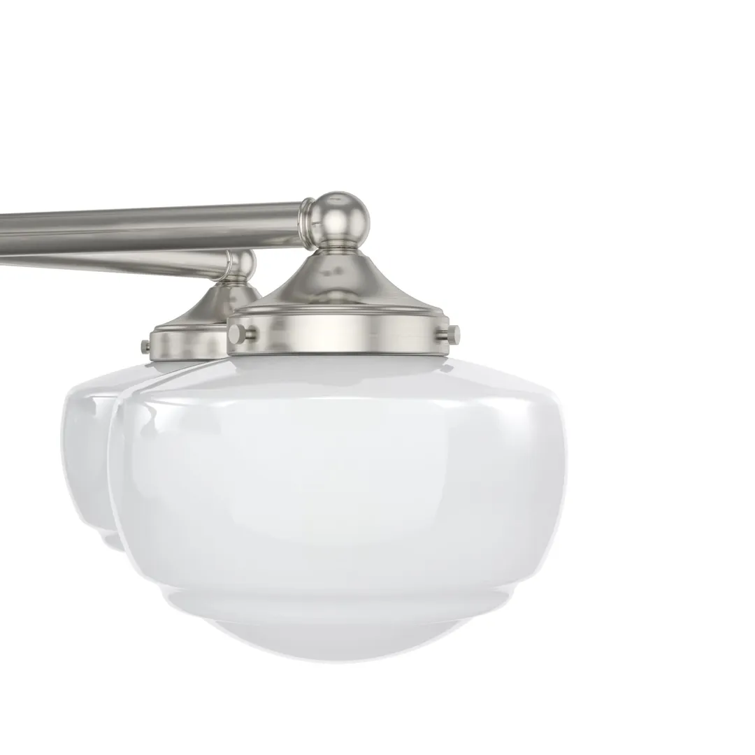 Hunter Saddle Creek 5-Light Brushed Nickel Transitional Led Chandelier, photo 7 of 9