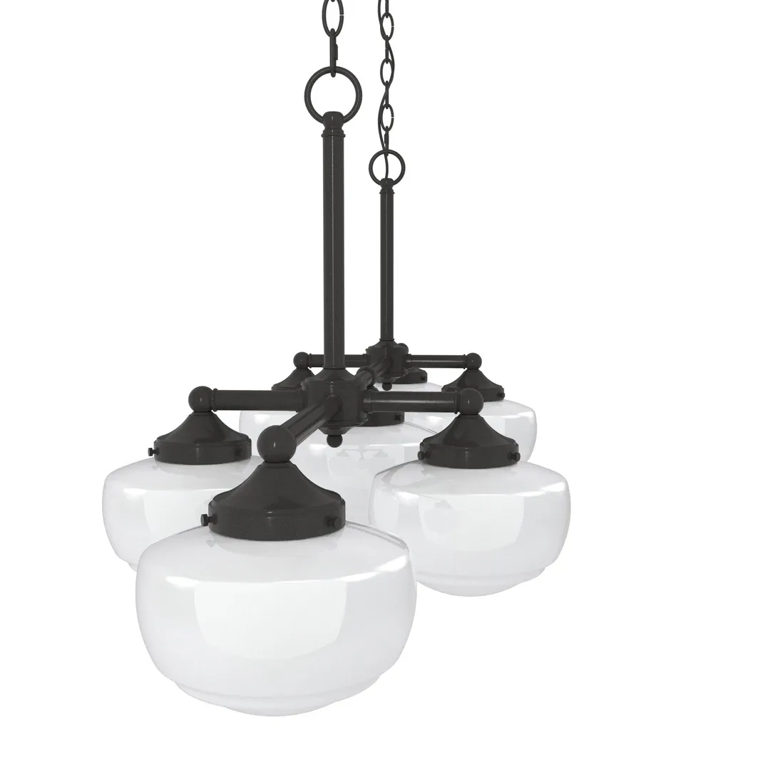 Hunter Saddle Creek 7-Light Satin Bronze Transitional Led Chandelier, photo 8 of 11