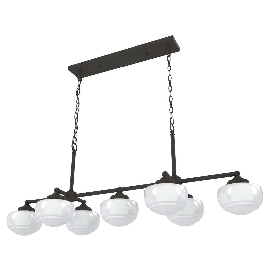 Hunter Saddle Creek 7-Light Satin Bronze Transitional Led Chandelier, photo 9 of 11