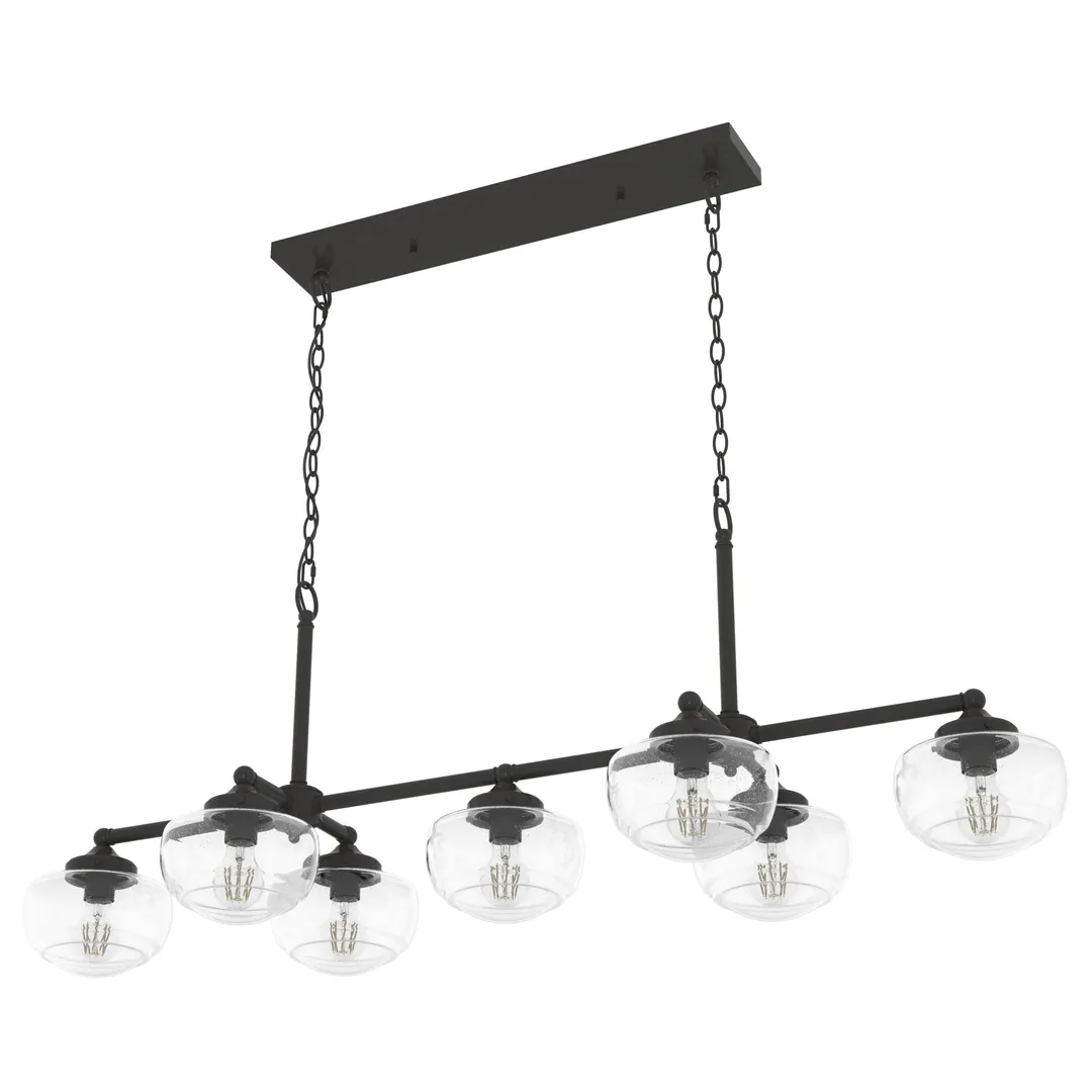Hunter Saddle Creek 7-Light Satin Bronze Transitional Led Chandelier, photo 9 of 11