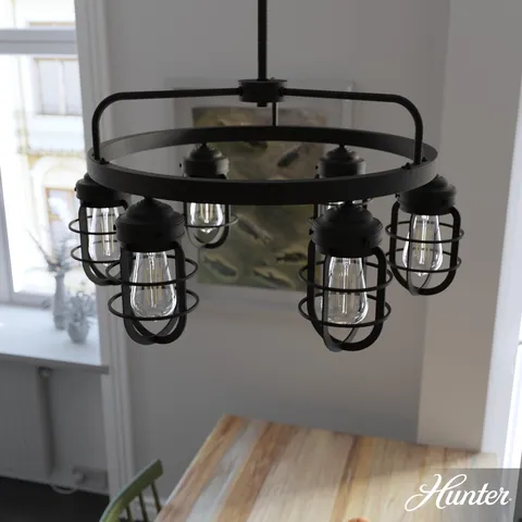 Starklake Industrial LED Cage Chandelier