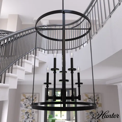 Briargrove Matte Black LED Chandelier