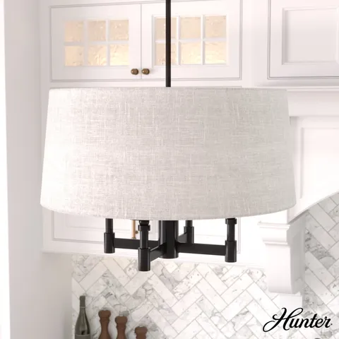 Briargrove 4-Light Matte Black Chandelier