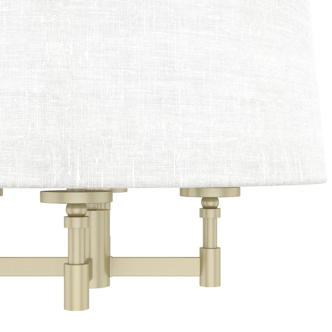 Hunter Briargrove 4-Light Satin Transitional Led Chandelier, photo 7 of 9