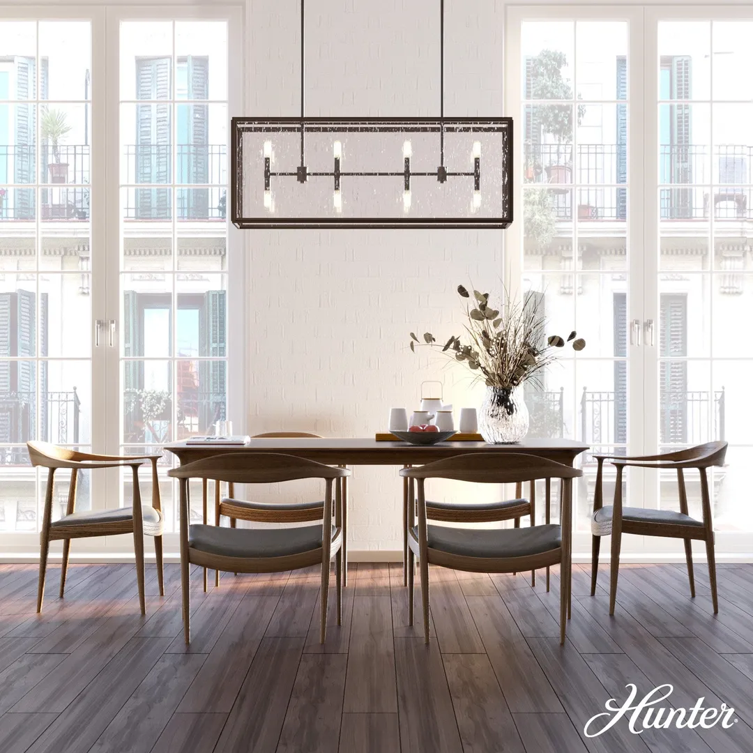Hunter Felippe 8-Light Matte Copper Modern/Contemporary Led Chandelier, photo 3 of 10