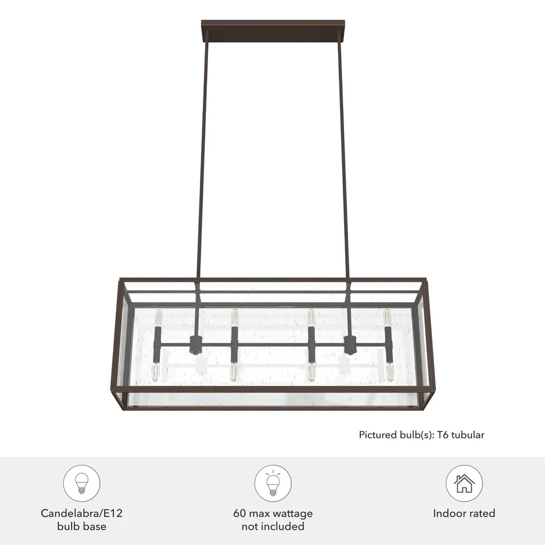 Hunter Felippe 8-Light Matte Copper Modern/Contemporary Led Chandelier, photo 5 of 10