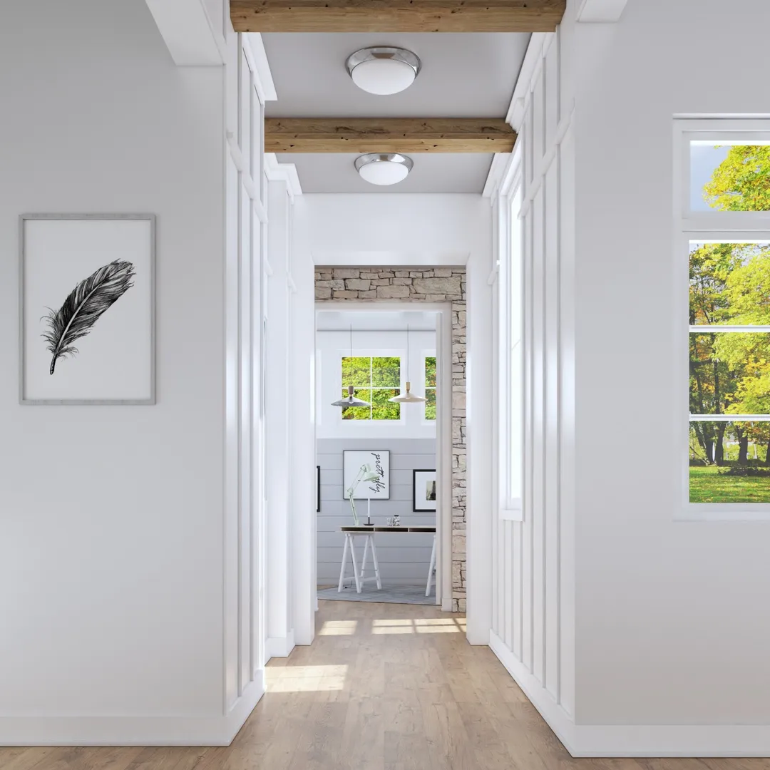 Project Source 2-Pack 11-in Brushed Nickel Integrated LED Flush Mount Ceiling Light, 3000K, 1400 Lumens, photo 7 of 11