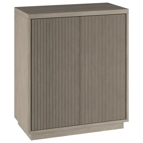 Alston Antiqued Gray Oak 2-Shelf Office Cabinet