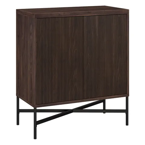 Brighton Alder Brown 2-Shelf Office Cabinet