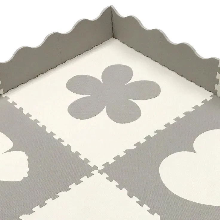 Sorbus Puzzle Mat Interlocking Floor Kids Play Carpet Tiles - Baby Foam Puzzle, Extra Thick Non-Toxic Crawling Mat for Tummy Time, Great for Children Playroom (4 Tiles), photo 5 of 8