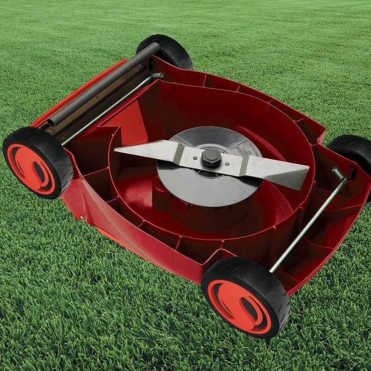 Sun Joe 14 in. 13 Amp Electric Walk Behind Push Lawn Mower with Side Discharge Chute, Red, photo 3 of 4
