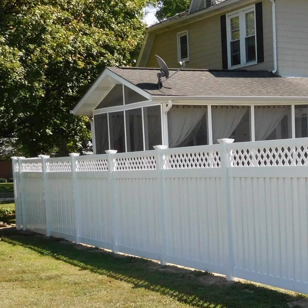 Weatherables Clearwater 6 ft. H x 8 ft. W White Vinyl Privacy Fence Panel Kit, photo 6 of 7