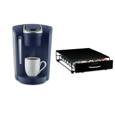 K-Select Navy Blue Programmable Single-Serve Coffee Maker