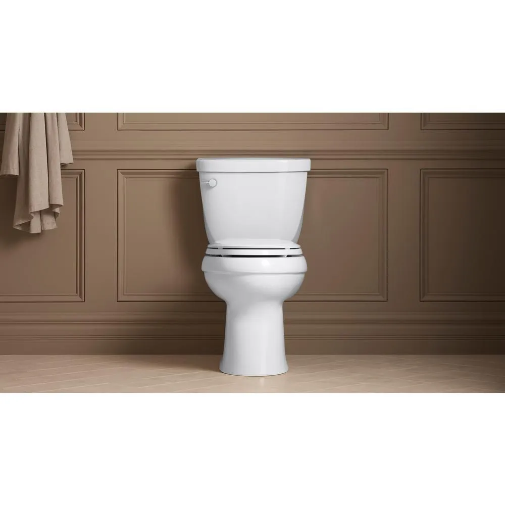 Cachet Quiet-Close Elongated Closed Front Toilet Seat with Grip-Tight Bumpers in White, photo 12 of 22