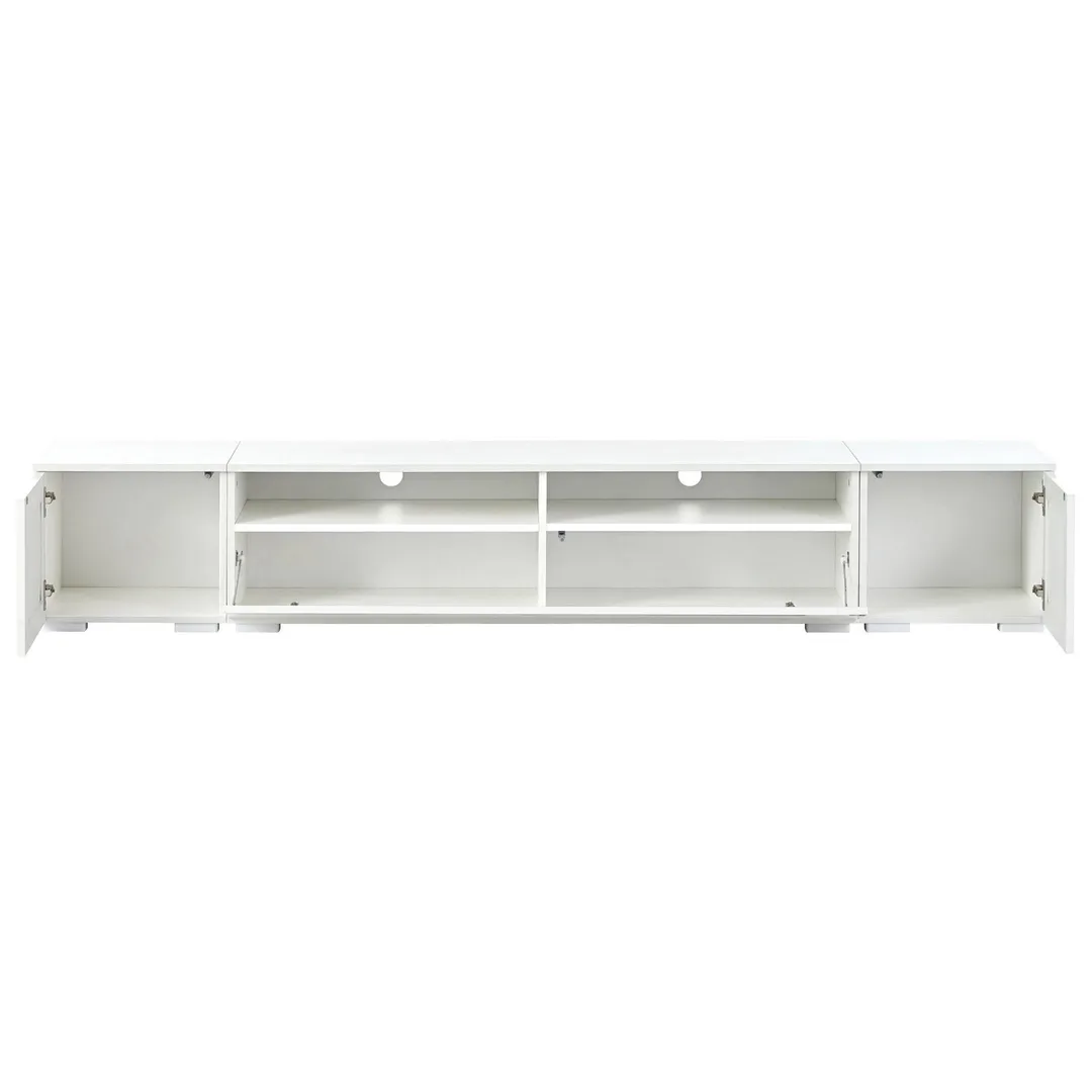 Yiekholo Modern/Contemporary White Tv Cabinet (Accommodates TVs up to 80-in), photo 4 of 10
