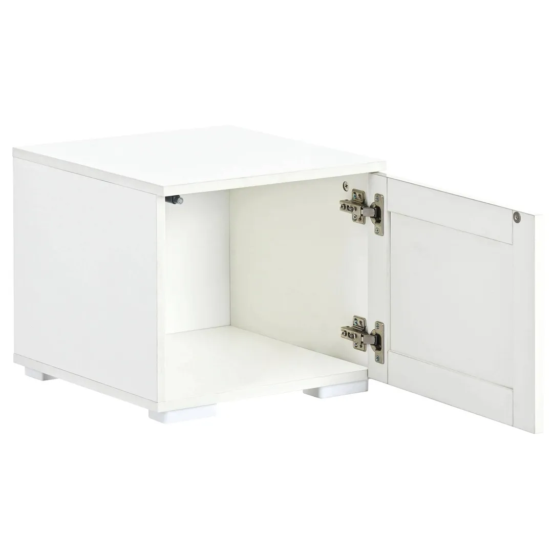 Yiekholo Modern/Contemporary White Tv Cabinet (Accommodates TVs up to 80-in), photo 7 of 10