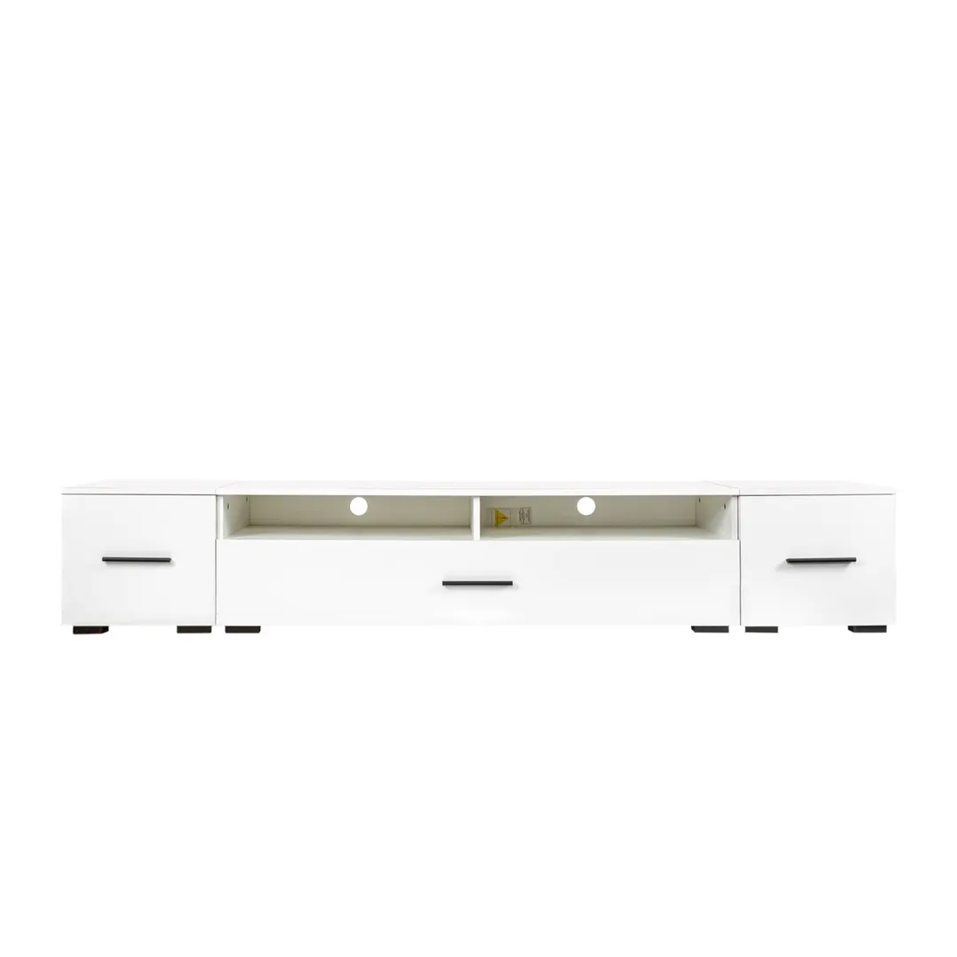 Yiekholo Modern/Contemporary White Tv Cabinet (Accommodates TVs up to 80-in), photo 4 of 10