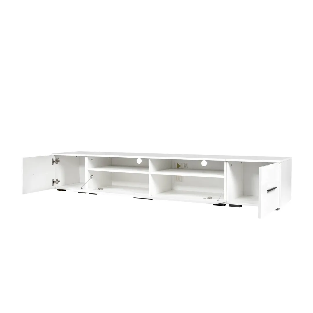 Yiekholo Modern/Contemporary White Tv Cabinet (Accommodates TVs up to 80-in), photo 5 of 10