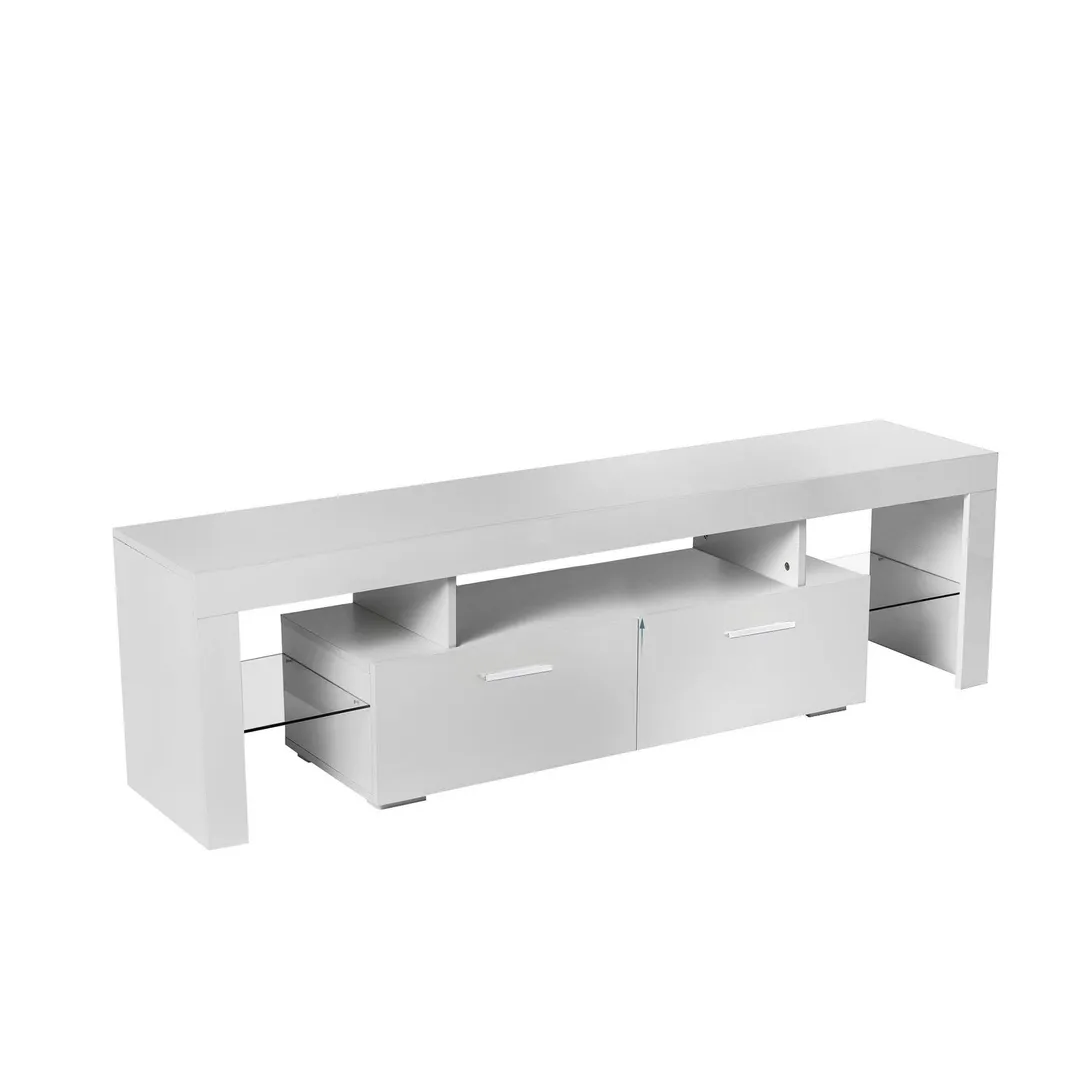 Yiekholo Modern/Contemporary White Tv Cabinet (Accommodates TVs up to 65-in), photo 3 of 10
