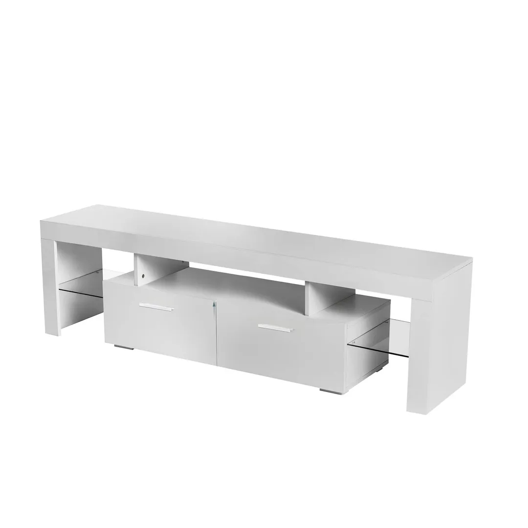 Yiekholo Modern/Contemporary White Tv Cabinet (Accommodates TVs up to 65-in), photo 4 of 10
