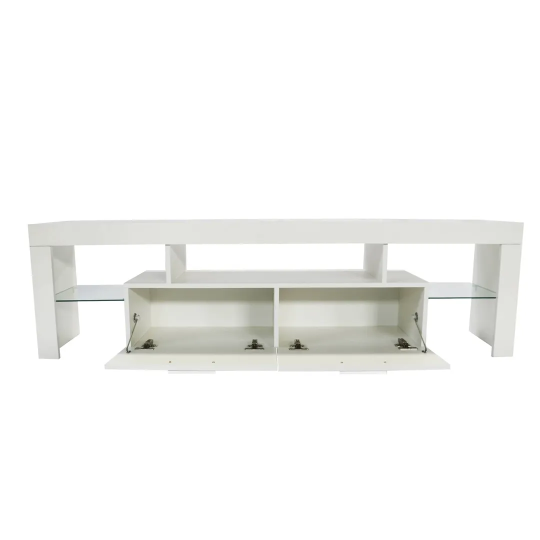 Yiekholo Modern/Contemporary White Tv Cabinet (Accommodates TVs up to 65-in), photo 5 of 10