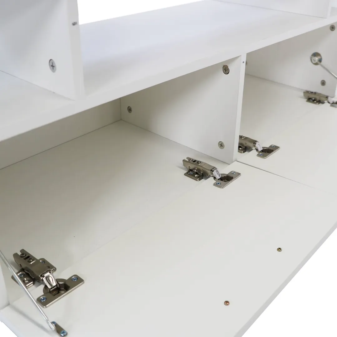 Yiekholo Modern/Contemporary White Tv Cabinet (Accommodates TVs up to 65-in), photo 10 of 10