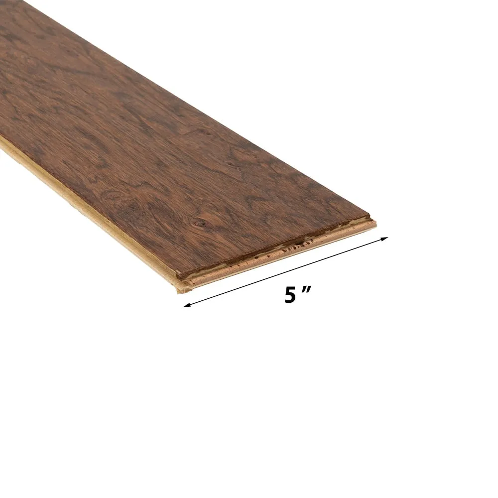 allen + roth Provincial Hickory 1/2-in T x 5-in W Distressed Engineered Hardwood Flooring ( 38-sq ft / Carton ), photo 5 of 9