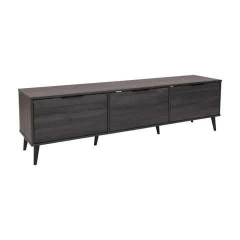 Cole Dark Gray TV Stand with Cabinet Storage for TVs up to 85in
