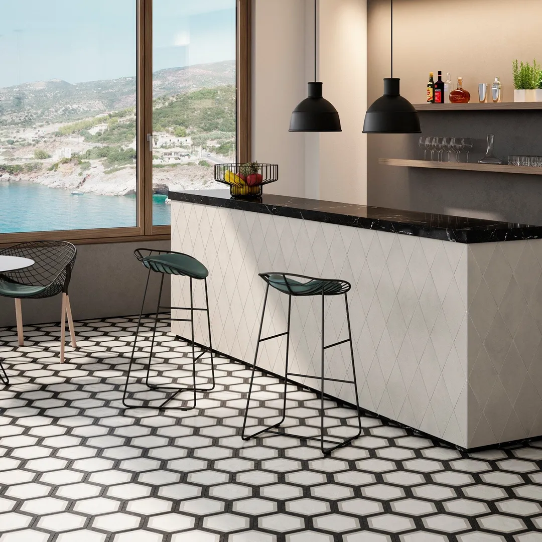 Bedrosians Allora Telaio 9-in x 10-in Matte Porcelain Patterned Floor and Wall Tile (12.67-sq. ft/ Carton), photo 2 of 2