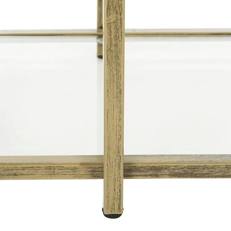 Safavieh Francis French Silver/Clear Metal Etagere, photo 5 of 5