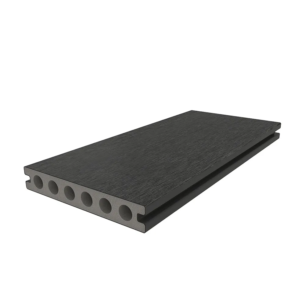 NewTechWood Voyager Hollow Board 1-in x 6-in x 8-ft Hawaiian Charcoal Grooved Composite Deck Board (49-Pack), photo 5 of 7