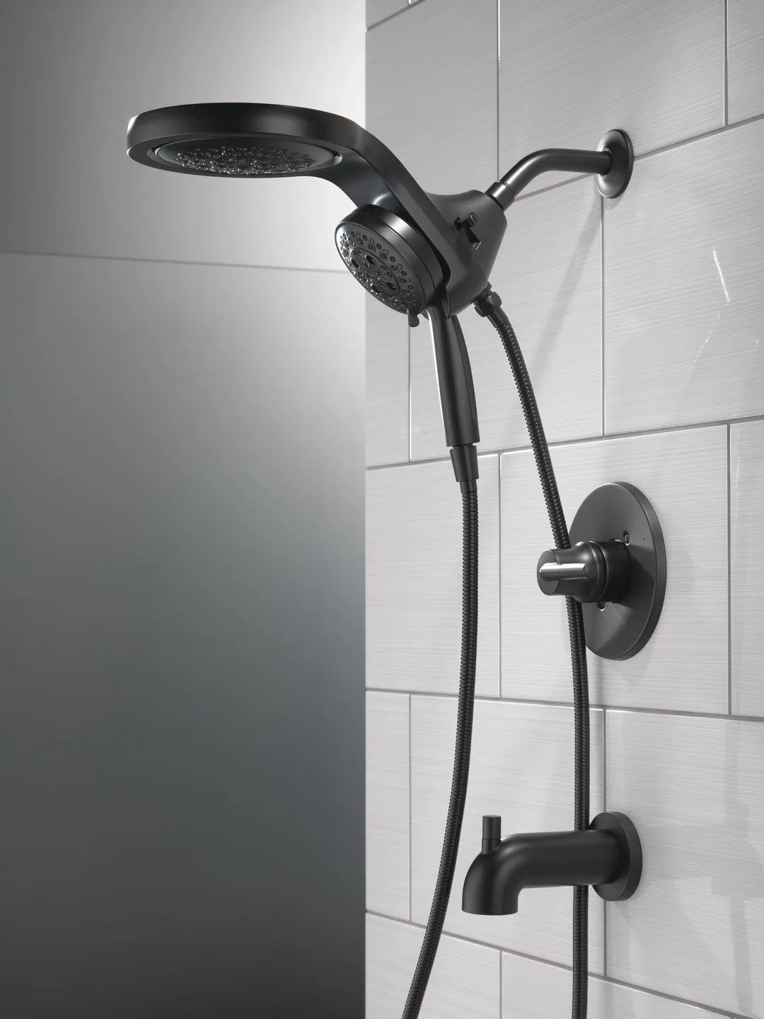 Delta Trinsic Monitor 14 Series Tub and Shower Trim – Less Shower Head, Matte Black, photo 5 of 8