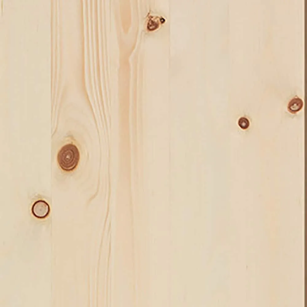 Masonite Traditional 42-in x 84-in Natural Unfinished Knotty Pine Wood Single Barn Door, photo 3 of 6
