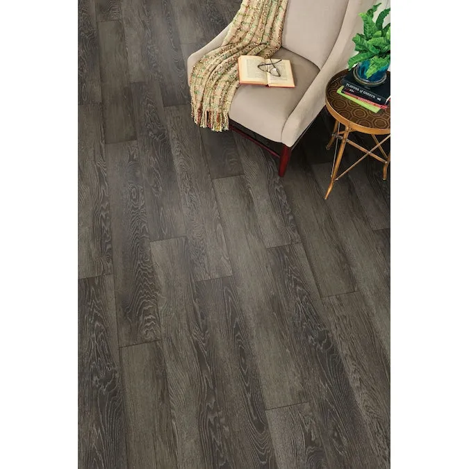 Bruce Enlightened Earth Rich Woodland 12-mm T x 8-in W x 48-in L Waterproof Wood Plank Laminate Flooring (15.94-sq ft / Carton), photo 3 of 6