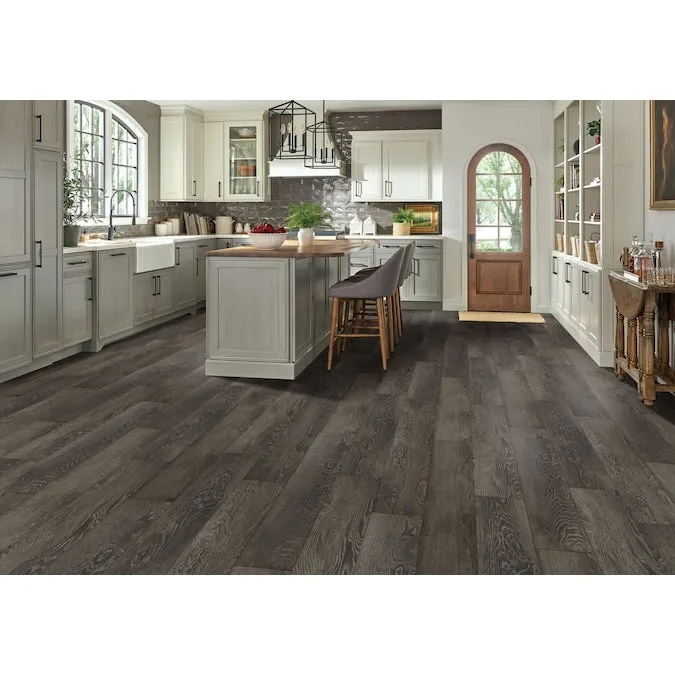 Bruce Enlightened Earth Rich Woodland 12-mm T x 8-in W x 48-in L Waterproof Wood Plank Laminate Flooring (15.94-sq ft / Carton), photo 2 of 6