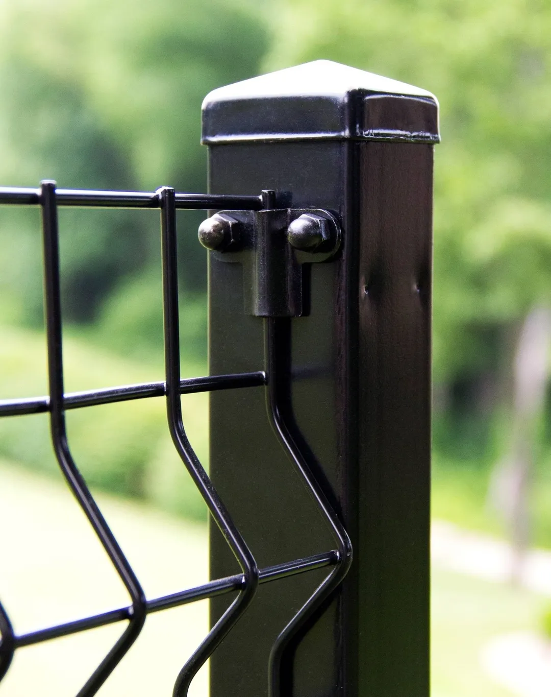 Ironcraft Accessory 3-in Black Powder Coated Metal Fence Mounting Bracket For Metal Fence, photo 4 of 6