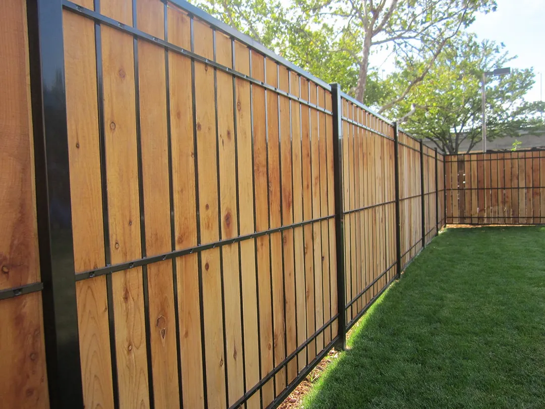 Fortress Building Products 6-ft H x 4-ft W Gloss Black Steel Spaced Picket Flat-top Privacy Fence Gate, photo 3 of 5