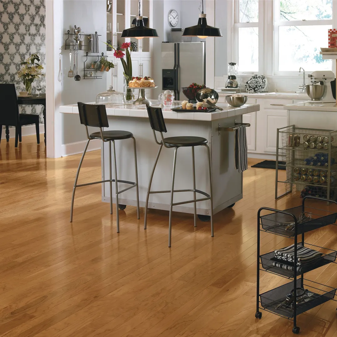 Bruce Turlington American Exotics Natural Cherry 3-in W x 3/8-in T x 60-in Smooth/Traditional Engineered Hardwood Flooring (31.5-sq ft / Carton), photo 2 of 5