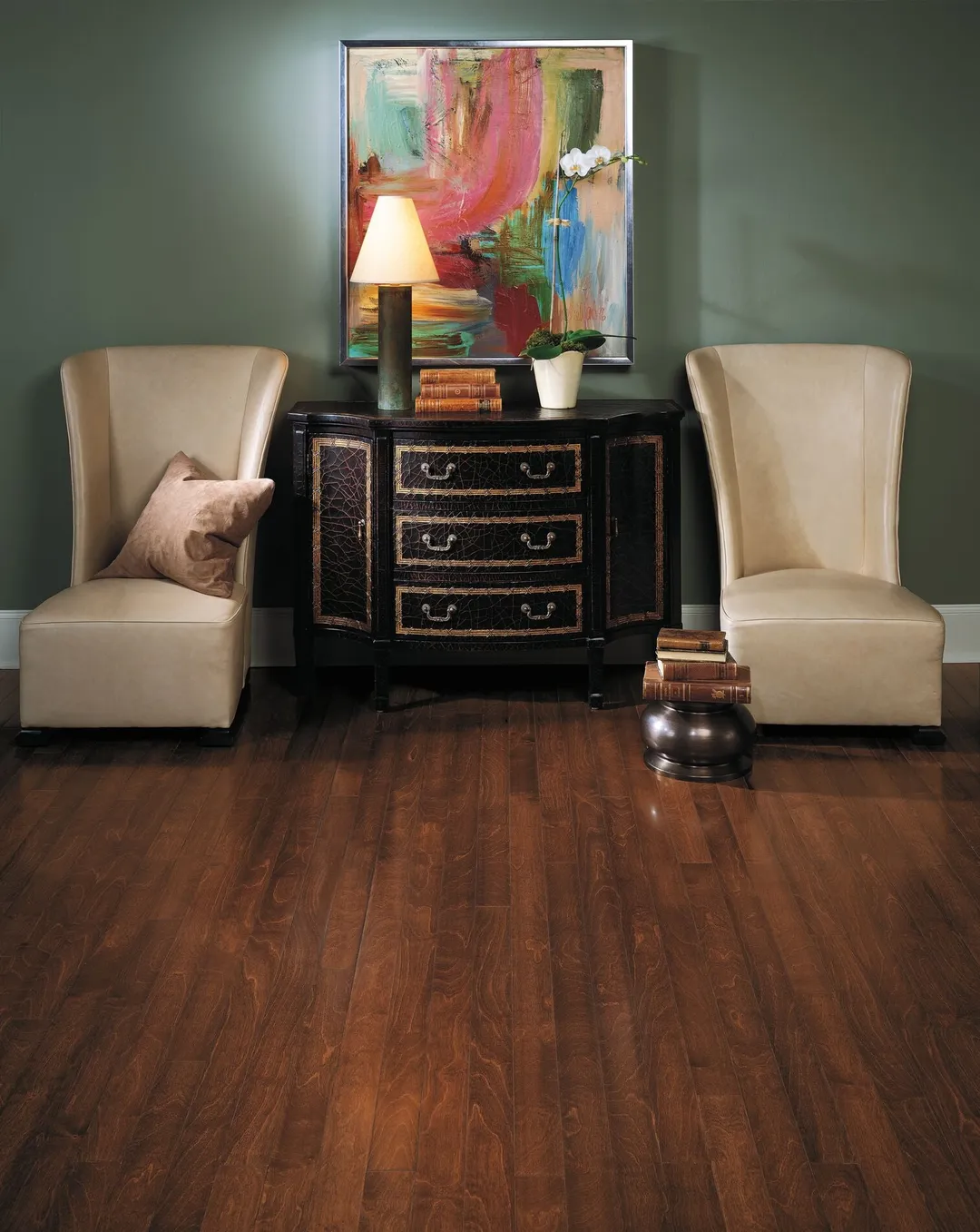 Bruce Turlington Lock and Fold Clove Birch 5-in W x 3/8-in T x 60-in Smooth/Traditional Engineered Hardwood Flooring (36.5-sq ft / Carton), photo 2 of 6