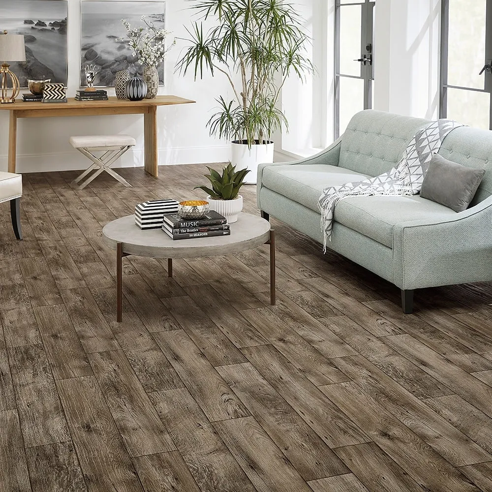 Style Selections 12-ft W Cut-to-Length Remington Oak Wood-Look Low-Gloss Sheet Vinyl Flooring, photo 2 of 5