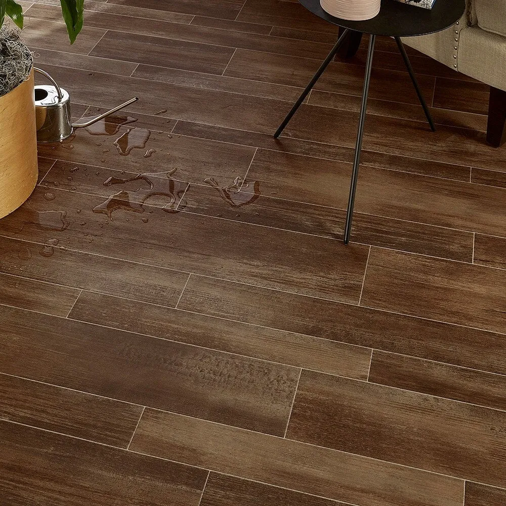 Style Selections 12-ft W x Cut-to-Length Rivers Edge Mixed Tile Stone Look Low-Gloss Sheet Vinyl Flooring, photo 3 of 5